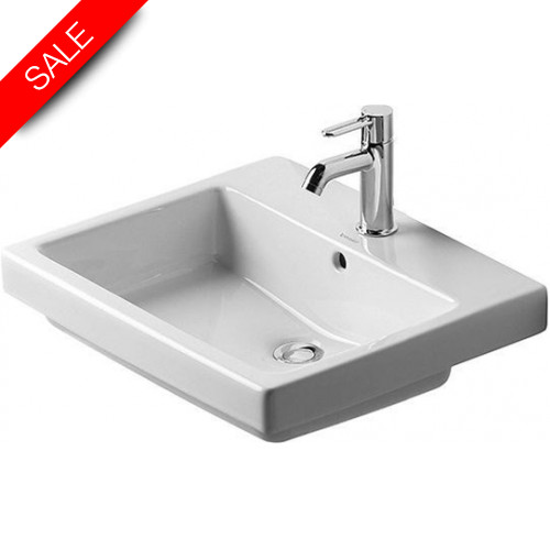 Vero Vanity Basin 550mm With Overflow With Tap Platform 1TH