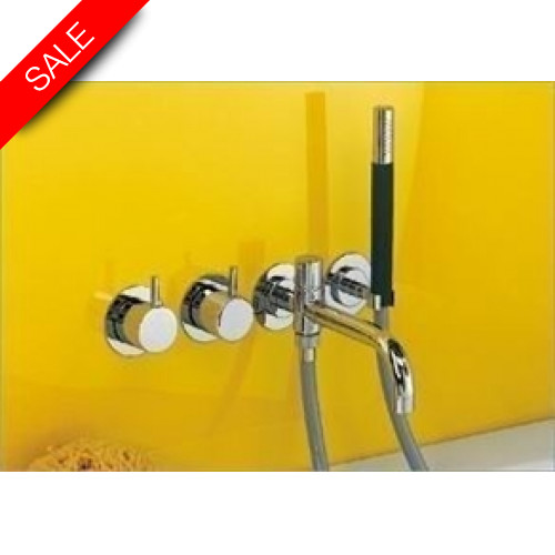 2 Handle Build-In Mixer W/1/4 Turn Ceramic Disc Technology