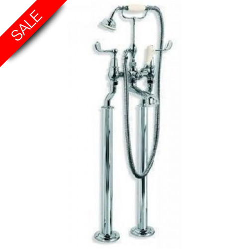 Lefroy Brooks - Connaught Lever Bath Shower Mixer With Standpipes
