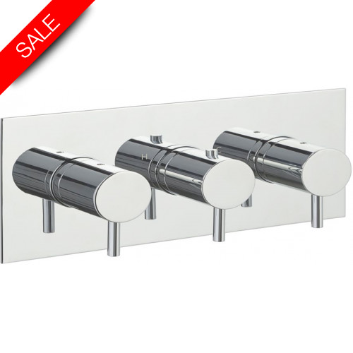 Just Taps - Florence/Fonti Thermostatic Concealed 3 Outlet Shower Valve