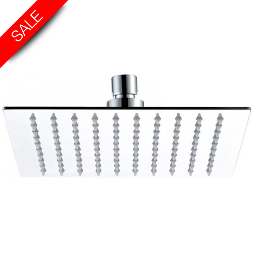 Just Taps - Glide Ultra-Thin Square Shower Head 250mm