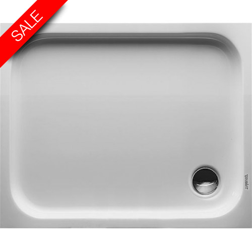 D-Code Shower Tray 1000x800mm Rectangle Outlet Diam 90mm