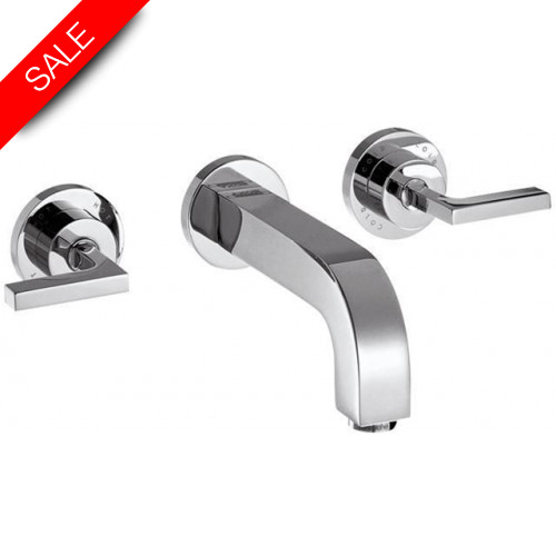 Hansgrohe - Bathrooms - Citterio 3-Hole Basin Mixer, Spout 162mm, Lever Hndls, Waste