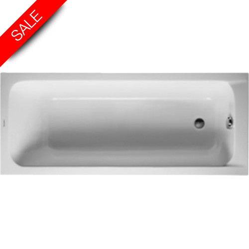 Duravit - Bathrooms - D-Code Bathtub 1700x700mm Outlet In Foot Area Incl Feet