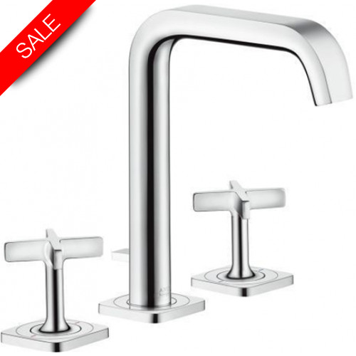 Citterio E 3-Hole Basin Mixer 170 With Pop-Up Waste Set