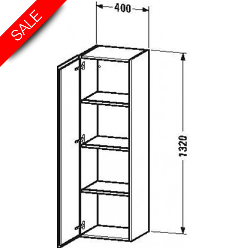 L-Cube Semi-Tall Cabinet 1320x400x363mm 1 Door