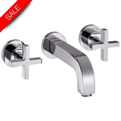Hansgrohe - Bathrooms - Citterio 3-Hole Basin Mixer With Spout 166mm, Cross Handles