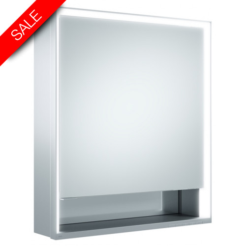 Royal Lumos GB Mirror Cabinet 1 Door, RH Hinge 650x735x165mm