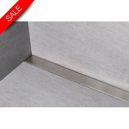 Linear Single Floor Drain 800mm With Stone Infill Grill