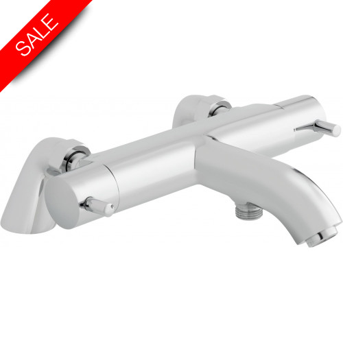 Celsius Exposed Thermo Bath Shower Mixer Pillar Mounted