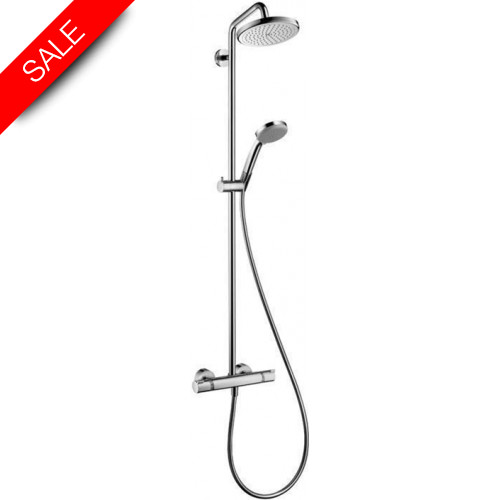Croma Showerpipe 220 1Jet EcoSmart 9 L/Min With Thermostat