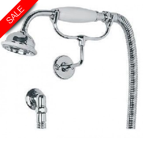 Lefroy Brooks - Classic Wall Mounted Handshower, Cradle, Outlet & Hose
