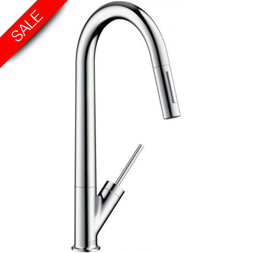 Starck Single Lever Kitchen Mixer 270 With Pull-Out Spray
