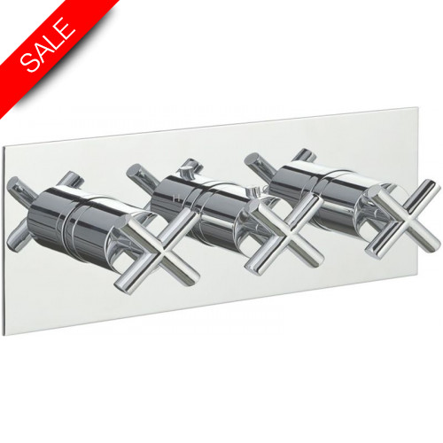 Just Taps - Solex Thermostatic Concealed 2 Outlet Shower Valve