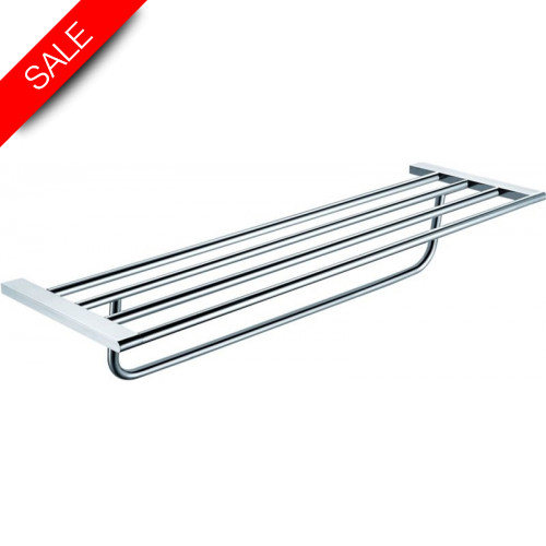 Just Taps - Plus Towel Shelf With Bar