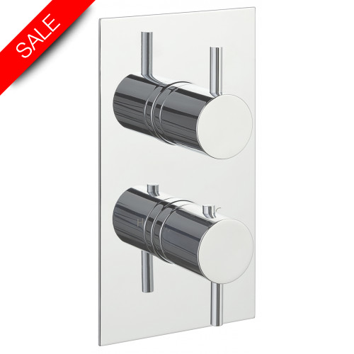 Just Taps - Florence/Fonti Thermostatic Concealed 2 Outlet Shower Valve