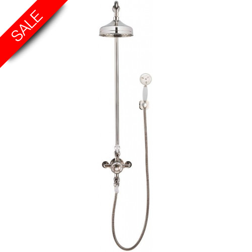 Belgravia Thermostatic Shower Valve With 8'' Fixed Head