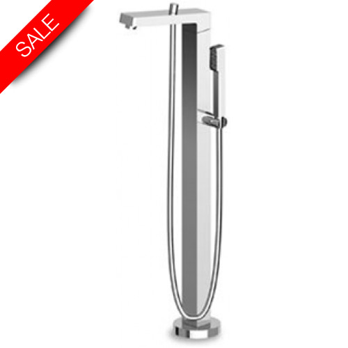 Soft Freestanding Bath Spout With Handshower
