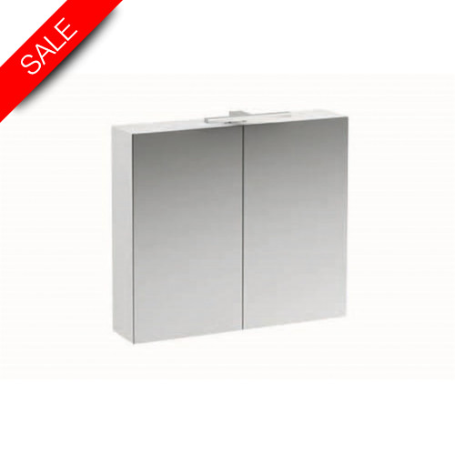 Laufen - Mirror Cabinet W/Light & Shaver Socket 700x800x180mm 2 Dr
