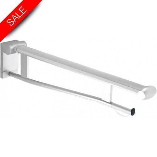 Plan Care Pivoted Supp Rail W/Toilet Paper Holder 700mm