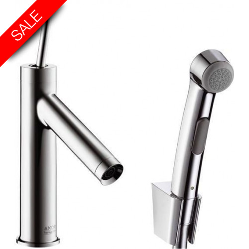 Hansgrohe - Bathrooms - Starck Single Lever Basin Mixer 90 With Bidette Hand Shower