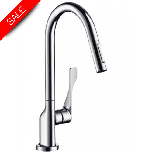 Citterio Single Lever Kitchen Mixer 250 With Pull-Out Spray
