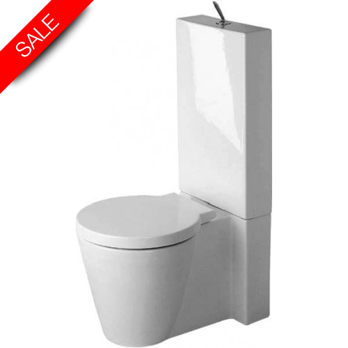 Duravit - Bathrooms - Starck 1 Toilet Close Coupled Vario Outlet Washdown