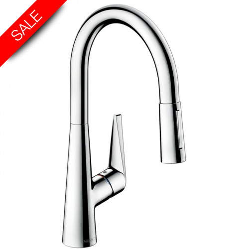 Hansgrohe - Bathrooms - Talis M51 Single Lever Kitchen Mixer 200 Pull-Out Spray 2Jet