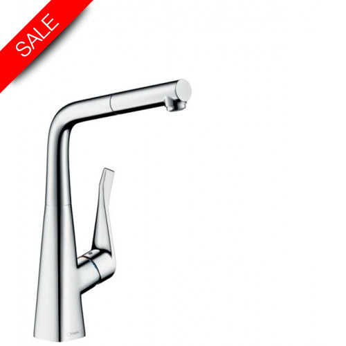 Hansgrohe - Bathrooms - M7114-H320 Single Lever Kitchen Mixer 320, Pull-Out Spout