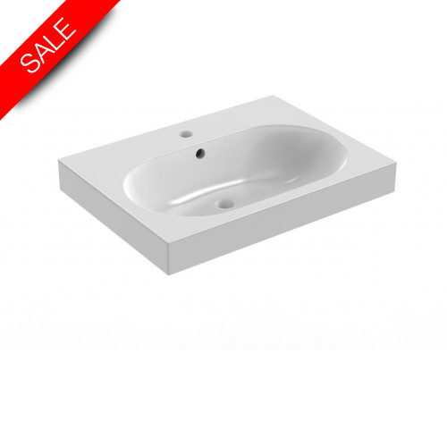 Saneux - Austen 600 x 455mm Washbasin 1TH