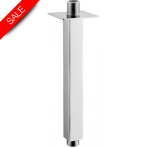 Just Taps - Square Ceiling Shower Arm 200mm