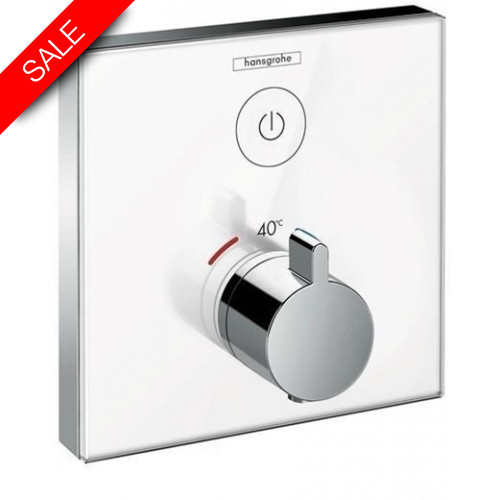 Hansgrohe - Bathrooms - ShowerSelect Glass Thermostat, Concealed Inst For 1 Function
