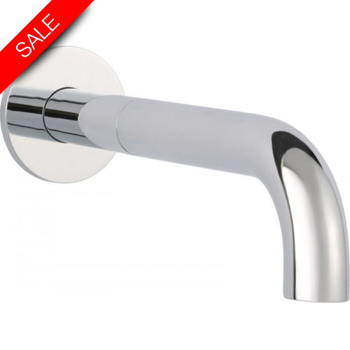 Florence Bath Spout With Wall Flange 195mm