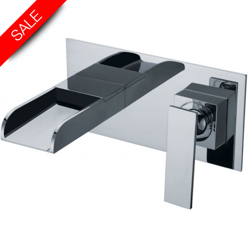 Just Taps - Cascata Wall Mounted Concealed Basin Mixer