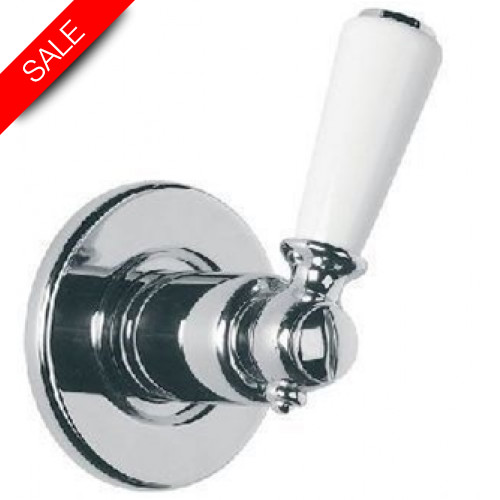 Lefroy Brooks - Classic White Lever Concealed Flow Control