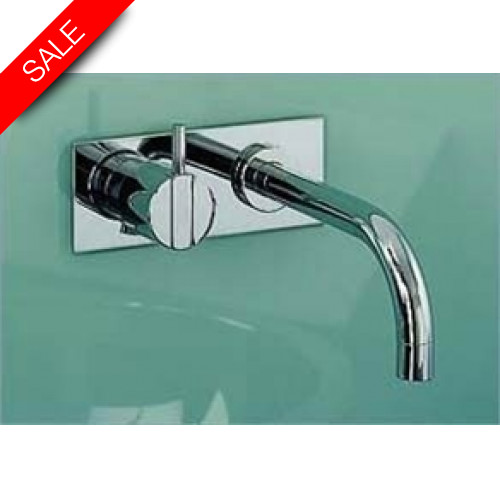 1 Handle Build-In Mixer, 160mm, 2 Hole Plate, Long Lever