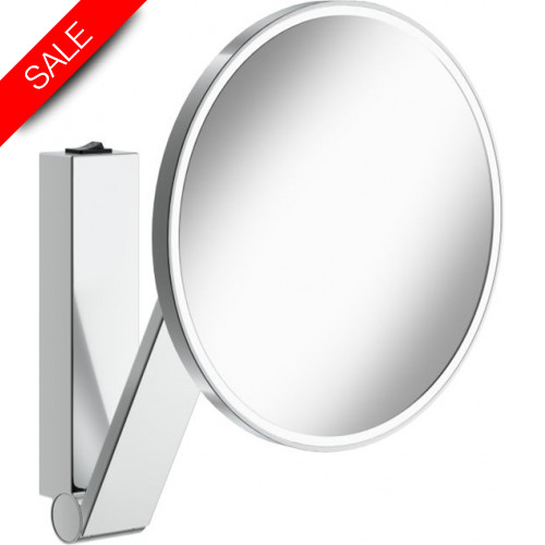 Keuco - Ilook-Move Cosmetic Mirror Wall Mounted Round With Light