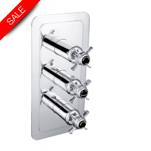 Just Taps - Grosvenor Pinch Thermostatic Concealed 3 Outlet Shower Valve