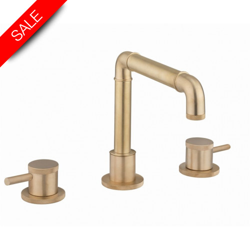 Crosswater - MPRO Industrial 3 Hole Basin Mixer Deck Mounted