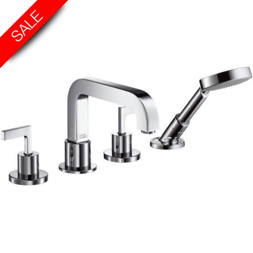 Hansgrohe - Bathrooms - Citterio 4-Hole Rim Mounted Bath Mixer With Lever Handles