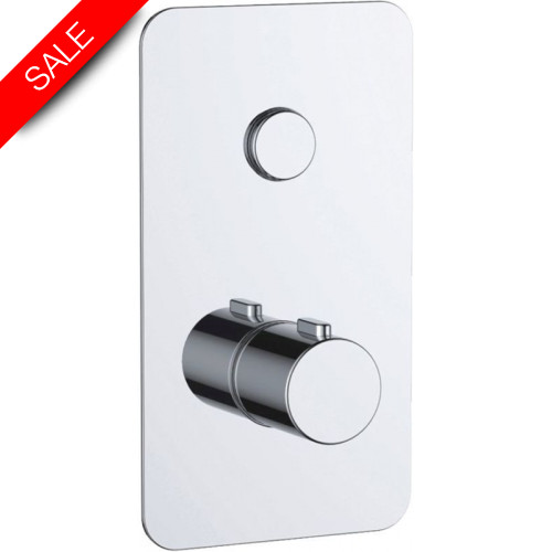 Just Taps - Touch/Hugo 1 Outlet Push Button Thermostatic Shower Valve