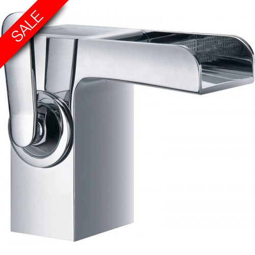 Just Taps - Cascata Single Lever Basin Mixer With Click Clack Waste