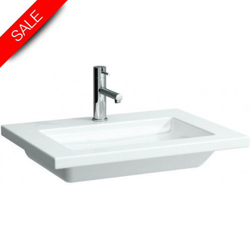 Laufen - Living Square Drop In Washbasin Wall Mounted 650 x 480mm 1TH