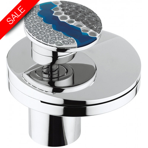 Crosswater - Water Circle Basin Mono With Murano Glass, Deck Mounted