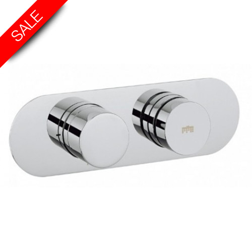 Crosswater - Dial Thermostatic Valve 1 Control With Central Trim
