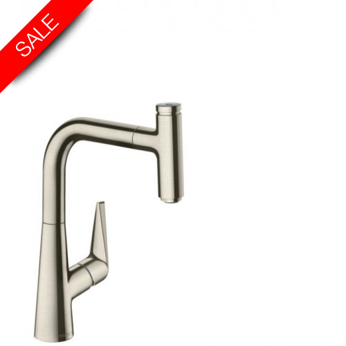 Hansgrohe - Bathrooms - M5115-H220 Single Lever Kitchen Mixer 220, Pull-Out Spout