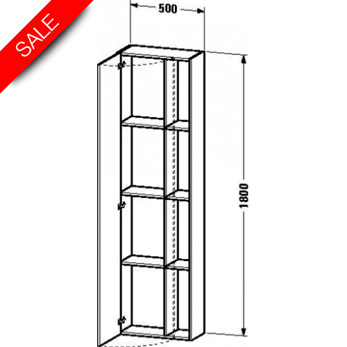 DuraStyle Tall Cabinet 1800x500x240mm LH Hinge