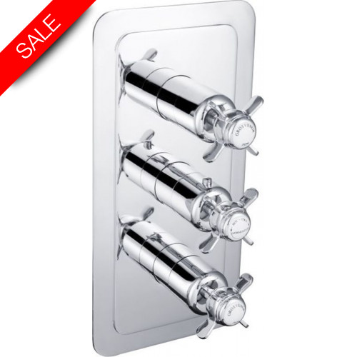 Just Taps - Grosvenor Pinch Thermostatic Concealed 2 Outlet Shower Valve