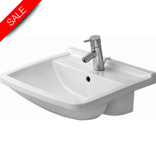 Duravit - Bathrooms - Starck 3 Semi-Recessed Washbasin 550mm