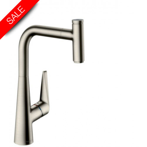 Hansgrohe - Bathrooms - M5115-H300 Single Lever Kitchen Mixer 300, Pull-Out Spout